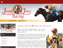 Tablet Screenshot of josephjonesracing.com.au